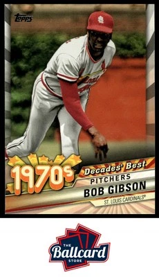 2020 Topps #DB-31 Bob Gibson Decades' Best (Series One) - Image 1 of 2