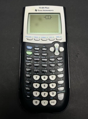 Texas Instruments TI-84 Plus Graphing Calculator W/ Cover Tested - Image 1 of 4