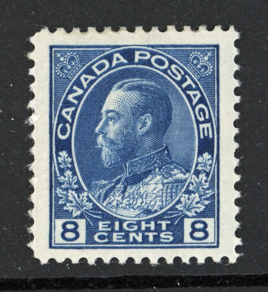 CANADA 115 Mint VF 8c blue Admiral $60.00 - Image 1 of 1