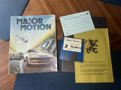 RARE Vintage Atari ST Michtron Major Motion Mackenzie Sorenson Big Box - Image 1 of 4
