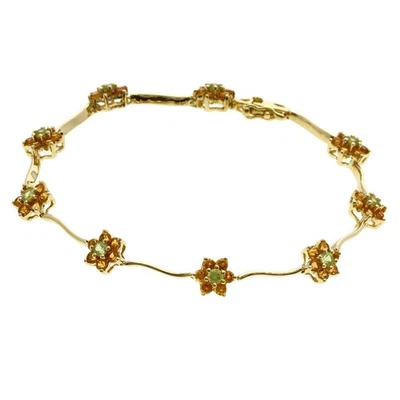 Ponte Vecchio  Peridot Citrin Bracelet K18 Yellow Gold  Ladies [Used] - Image 1 of 4