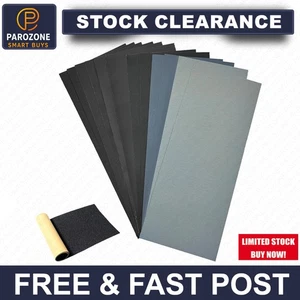 12 Stück Nass & Trocken Schleifpapier 800-5000 mehrere Körnungen Schleifpapier für Auto Metall Holz UK - Bild 1 von 7