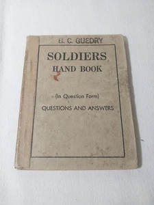 Soldiers Handbook Questions And Answers US Army 1931 - Picture 1 of 8