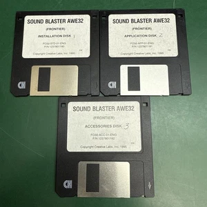 Sound Blaster AWE32 Accessoire d'application d'installation - disquette 3,5 pouces - Photo 1/4