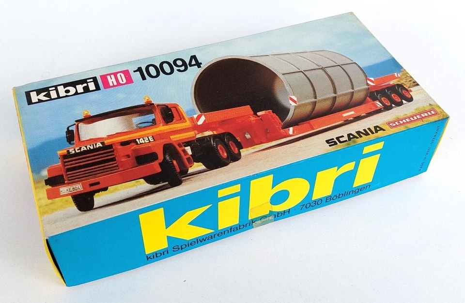 KIBRI 1:87 #10094 - Scania - Scheuerle Heavy Transport trailer with load - KIT - Immagine 1 di 2