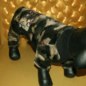 3033 Angeldog Hundekleidung Hundeoverall Hund  4 Füße Jumpsuit RL38_ GR:M Baby - Bild 1 von 5