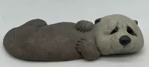 Hallmark Lou Rankins Little Creations Otter Water Sport 1993 Paper Weight Figure - Picture 1 of 9