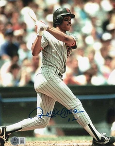 ROBERTO ALOMAR SIGNED SAN DIEGO PADRES 8x10 PHOTO BECKETT WITNESSED QR COA - Picture 1 of 1