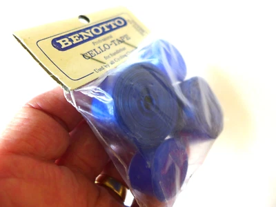 Benotto Handlebar tape blue - a very cool vintage set in package - Image 1 of 4