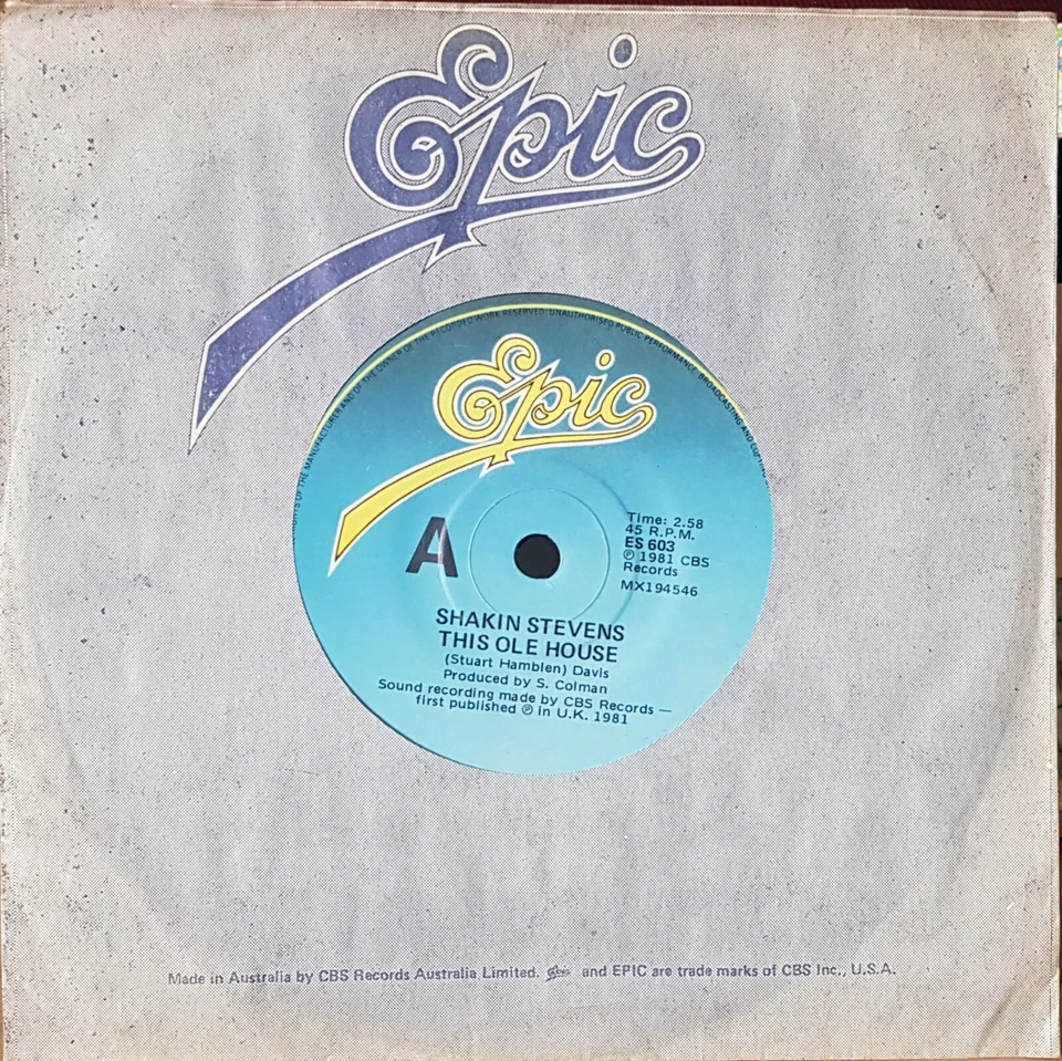 Shakin' Stevens – This Ole House - 1981 7" single 45rpm excellent - Image 1 of 1
