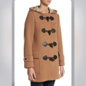 Burberry The Mersey Wool Toggle Duffle Coat Size 4 - Picture 1 of 9