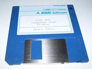 NEW Old Stock Genuine Atari ST 1040 STE Computer FRENCH Language Disk TESTED OK - Picture 1 of 1