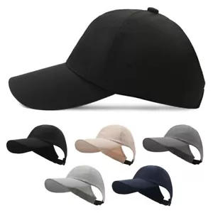 With Ponytail Hole Ponytail Hat Quick-Drying Sun Hat Hollow Caps Women - Picture 1 of 17