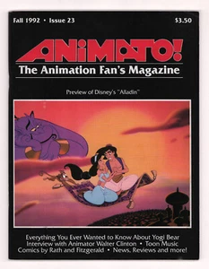 Animato! #23, YOGI BEAR, WALT DISNEY ALLADIN, L'IL ABNER, 1992 Fine - Imagen 1 de 5