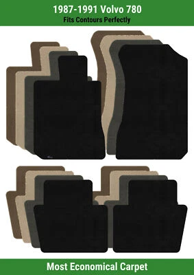 Lloyd Velourtex Front & Rear Row Carpet Mats for 1987-1991 Volvo 780  - Image 1 of 4
