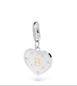 Charm Miniatura Rosato in argento 925 - Cuore con Iniziale "B" - AL002-NEW - Imagen 1 de 1