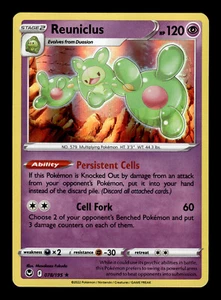 Pokemon TCG: Schwert & Schild - Silberner Sturm - Reuniclus 078/195 Holo - Bild 1 von 2