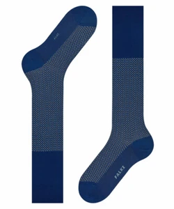 FALKE Uptown Tie Men Knee-high Socks. Colour: Royal Blue - Picture 1 of 5