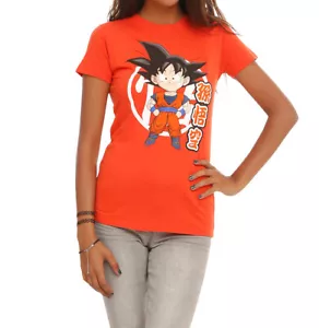 Ripple Junction Dragon Ball Z Chibi Girls Junior's Orange T-Shirt - Picture 1 of 2