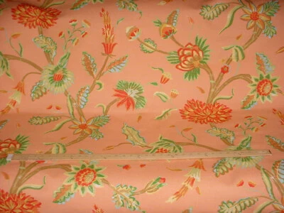 8-1/2Y Exquisite Thibaut F96137 Georgetown Orange PrintDrapery Upholstery Fabric - Image 1 of 4
