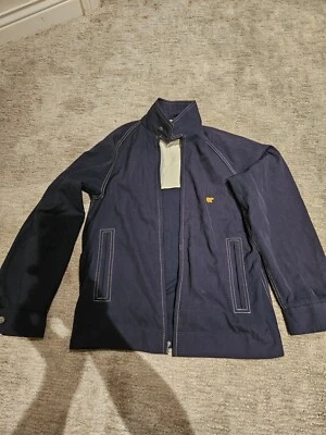 Jack Nicklaus 风衣夹克男式中号 38R 全拉链高尔夫轻便海军蓝 — 第 1/4 张图片