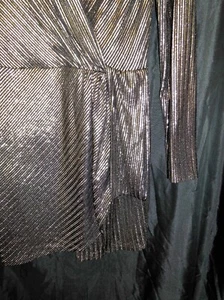 NEW Gold Stripe Print Dress - Picture 1 of 9