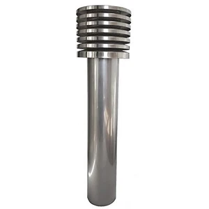 Intelmann Torre di Aspirazione in Acciaio Inox 2 Pezzi Tubo Liscio con Cappa Lamellare Ø 200 mm - Foto 1 di 6