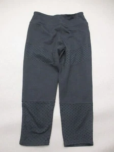ZELLA Size M (8-10) Girls BLK Pull On Stretch Mesh Athletic Cropped Leggings 854 - Picture 1 of 8
