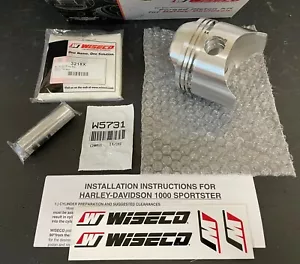 WISECO 4011p3 FORGED PISTON HARLEY IRON HEAD SPORTSTER 1000 1972 - 1985 30 OVER - Picture 1 of 3