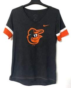 Nike Dri Fit Baltimore Orioles MLB Black Baseball Training Workout T-Shirt - S - Picture 1 of 6