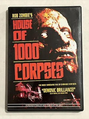 rare Rob Zombie House of 1000 corpses (screener trailer DVD 2002 USA) - Image 1 of 4