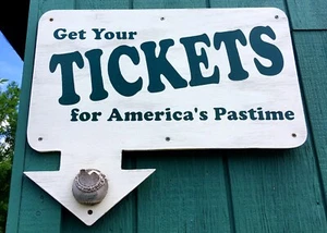 Foto de cartel de béisbol Get Your Tickets Jordan Minnesota Town Ball Mini Met - Imagen 1 de 3