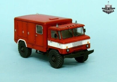 BALATON MODELL BM7237 - GAZ-66 FIRE FIGHTING VEHICLE - 1/72 RESIN KIT - Immagine 1 di 4