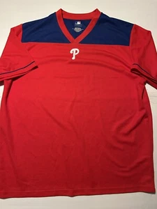 MLB Genuine Merchandise Phillies Short Sleeve Knit Shirt - XL - Picture 1 of 3