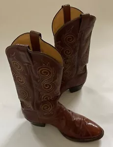Vintage exotische Justin Cowboystiefel Herren 8.5D Western Style 8207 Country Rodeo - Bild 1 von 13
