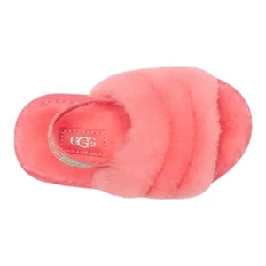 Ugg New In Box Baby Fluff Yeah Slide Size Small 6-12 Months 02/03 Fluffy Pink - Picture 1 of 6