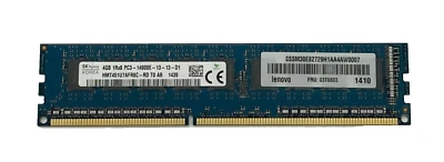 Hynix 4GB (1X4GB) RAM PC3-14900E DDR3-1866 ECC Server SDRAM HMT451U7AFR8C-RD - Image 1 of 3