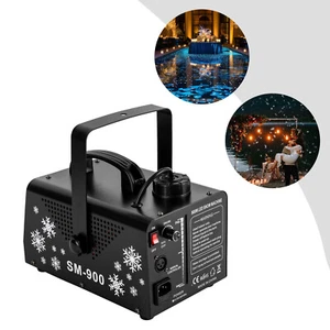 900W Schneemaschine Schnee Maschine LED Snow Effekt Schaum Kanone DJ Disco Party - Bild 1 von 16