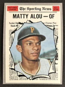 1970 Topps Sporting News Matty Alou All Star Card #460 Pirates OF VG O/C - Picture 1 of 2