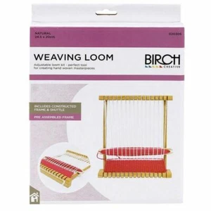 Birch Weaving Loom, Natural Wood, 24.5 x 20cm, #020305 - Imagen 1 de 3