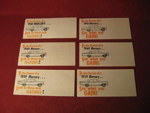 1962 Mercury Vs. Mercury Sales Brochure Lot Booklet Catalog Old Original - Picture 1 of 5