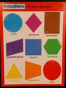 Puzzle Patch Picture Puzzle Shapes 9 Pieces Ages 3-7 1991 - Picture 1 of 10