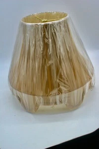 NEW JOHN RICHARD COLLECTION CONTOURED SILK LAMP SHADE ROUND PLEATED 8X15X16 - Picture 1 of 5