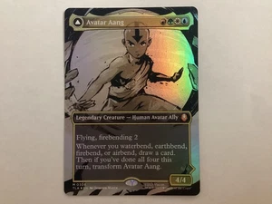 MTG Avatar The Last Airbender AVATAR AANG Borderless Foil NM (9640) - Picture 1 of 2