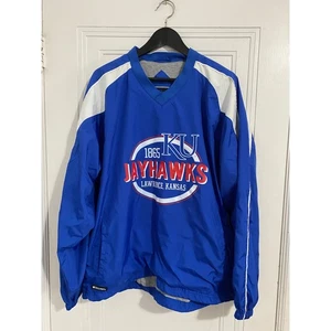Kansas Jayhawks Windbreaker Men's Size Large - Picture 1 of 5