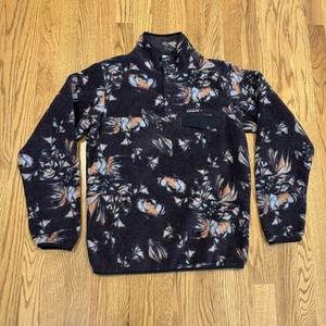 Patagonia Synchilla Snap T Fleecepullover Sweater Damen Gr. Medium Floral - Bild 1 von 8