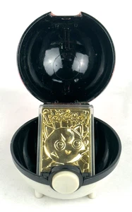 Pokemon Pokeball with 23K Gold Plated Jigglypuff Card Burger King Premium 1999 - Picture 1 of 7