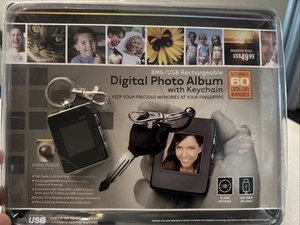 Digital Photo Album With Keychain 8Mb USB Rechargeable 60 Pictures Images NEW - Picture 1 of 4