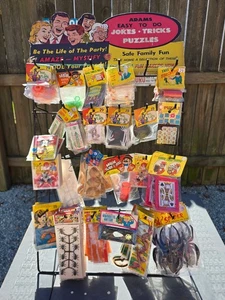 Vintage Adams Magic Tricks store display rack full of Tricks Gags & toys - Picture 1 of 17