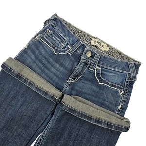 Ariat R.E.A.L. Stretch Entwined Women's Size 14 Boot Cut Jean Low Rise Dresden - Picture 1 of 10